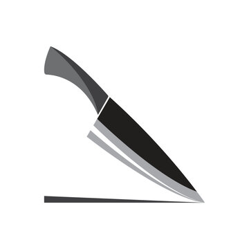 knife logo template illustration