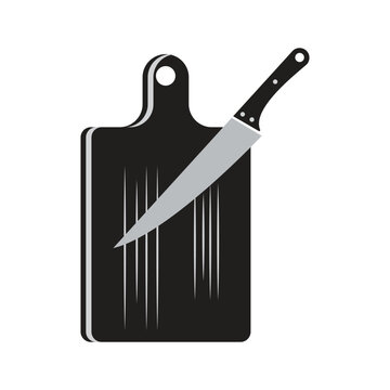 knife logo template illustration