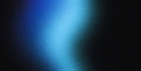 Fototapeta premium Abstract cyan blue vertical soft glow background grain texture noise surface glowing blur gradient overlay for decoration banner header poster wallpaper design