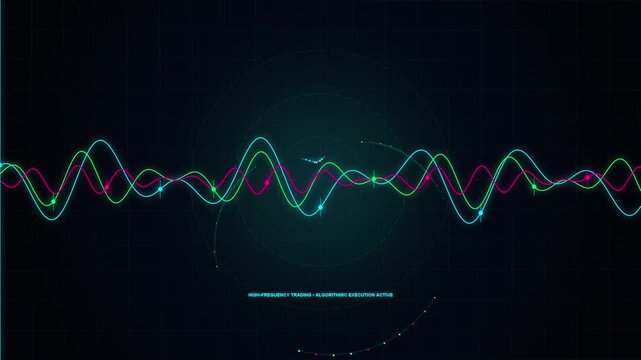 High Frequency Trading Algorithmic Market Analysis Motion Graphics