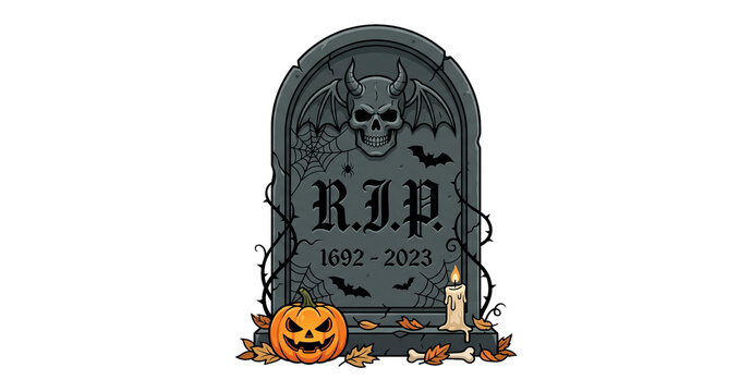 halloween pumpkin grave