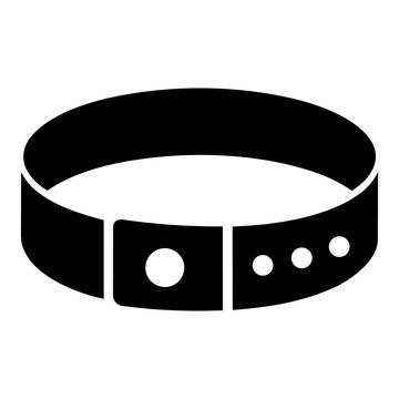 Pet Collar Animal Neck Band Accessory Solid Icon