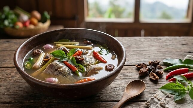 Traditional Masam Jing Gayo Fish Soup from Aceh