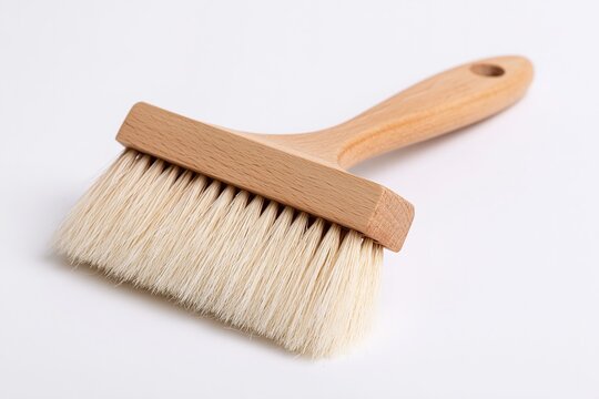 Handcrafted Wooden Brush with Soft Bristles for Detailed Cleaning