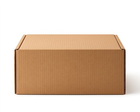 Openable Cardboard Box in Natural Brown, Ready for Contents