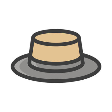 Flat design hat icon