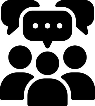 集団　会話　アイコン