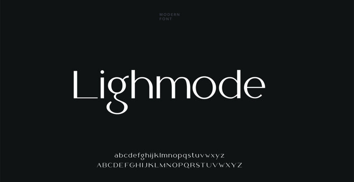 Modern stylish typography capital alphabet letter logo design