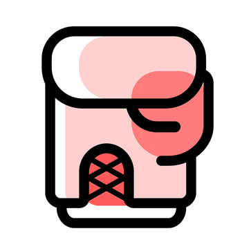 Boxing glove icon for combat sports and martial arts training