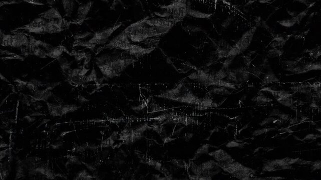 vintage black grunge paper texture with faded letters, scratches and dust particles overlay looping animation