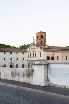bell tower in Rome italy