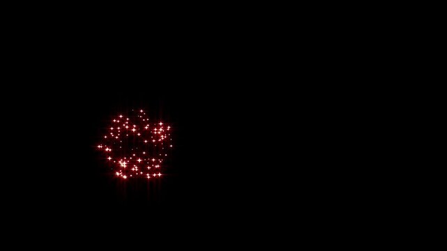 Colourful stars and bokeh lights sparkle glittering burst effect, twinkle light glitter stars sparkling, sparkles glitter star dust trail loop animation. 4k video