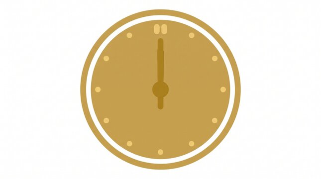 gold timer golden time yellow timepiece round chronometer timekeeper graphic hour indicator minute marker noon design gold illustration yellow watch golden aesthetic time vector