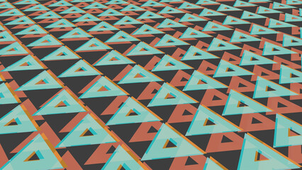 Abstract geometric pattern background, repeating triangles
