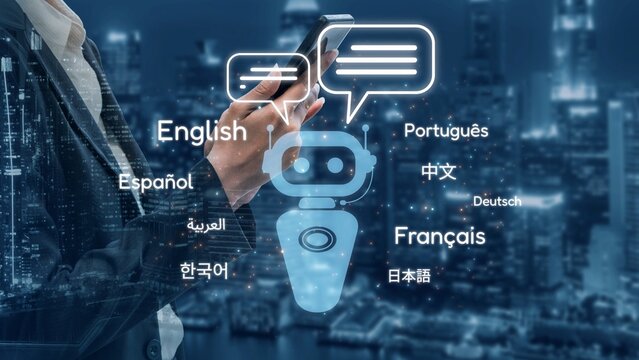 Global communication with multiple languages, digital translation tools, multilingual technology, cross-cultural communication, and virtual language learning environments. Muxer