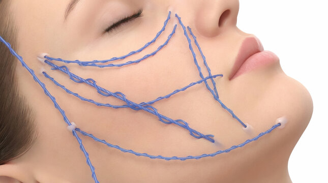 Anti-aging, beauty treatment, aging and youth, lifting, skincare, plastic surgery concept.