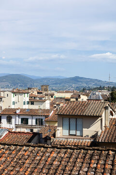 roofs of the old town in Florence italy
