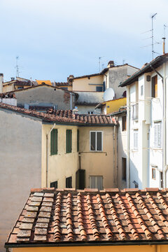 roofs of old town Florence italy