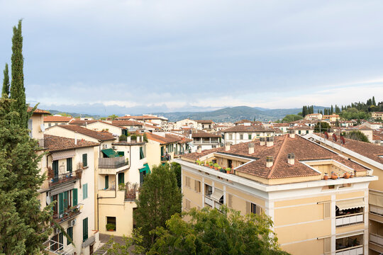 view of the old town of Florence italy