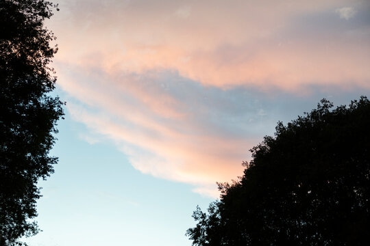 sunset in the sky