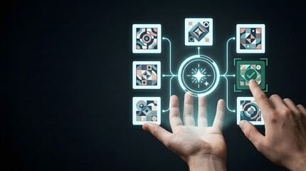 Obraz premium Harnessing the power of artificial intelligence a future driven by innovative technologies