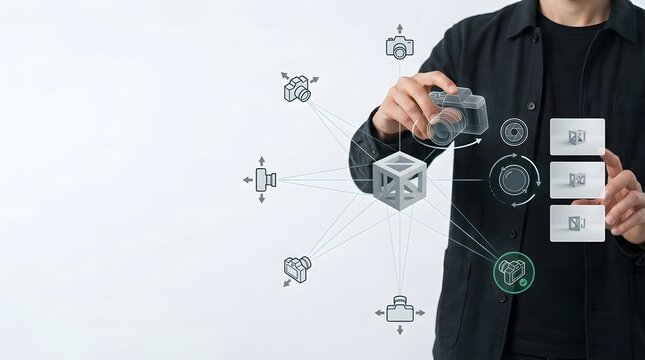 A professional developer using advanced digital tools for effective ai prompt writing tasks
