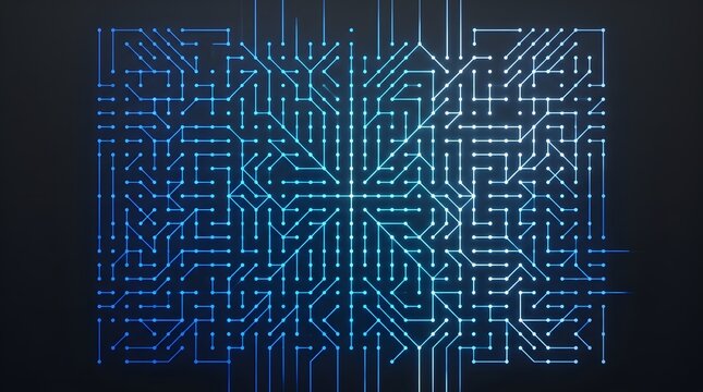 Abstract Digital Circuit Board Network Technology Background Pattern