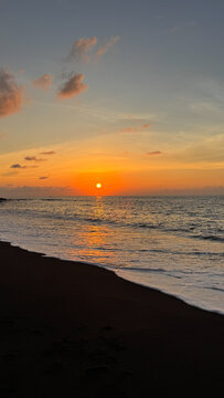 sunset over the Ternate sea