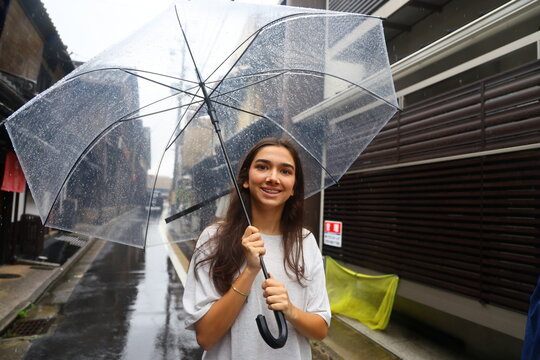Teenager Enjoying a Vacation and Exploring Japan