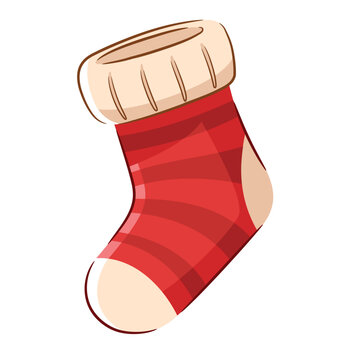 Christmas Stocking Vector Illustration