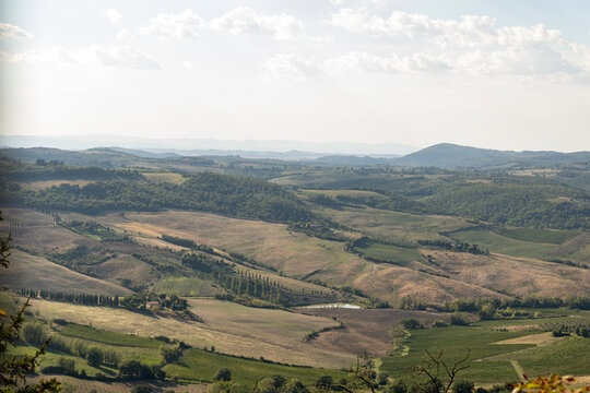 landscape with hills