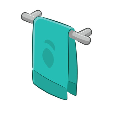 Hanging Towel Vector Illustration