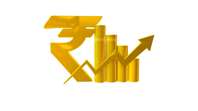 golden rupees sign