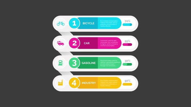 Colorful abstract business infographic elements with labels and numbers interface
