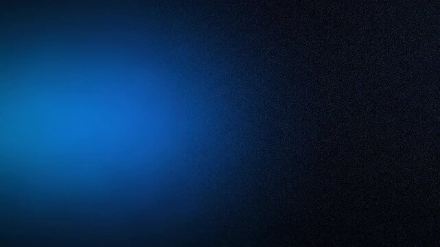 Abstract blue light pulse expanding slowly in darkness with subtle grain texture for motion background