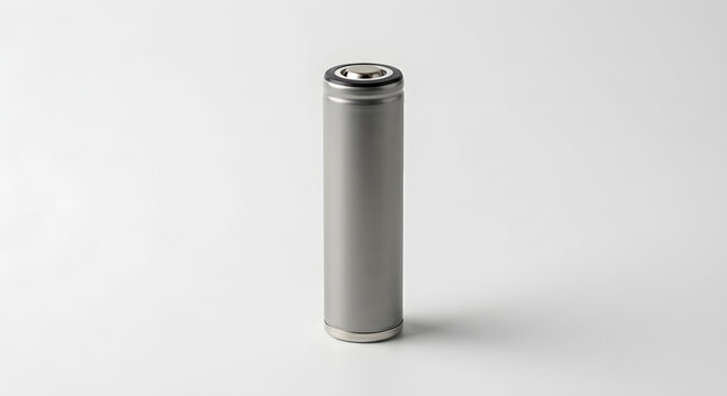 Neutrale moderne Batteriezelle als Produktmotiv
