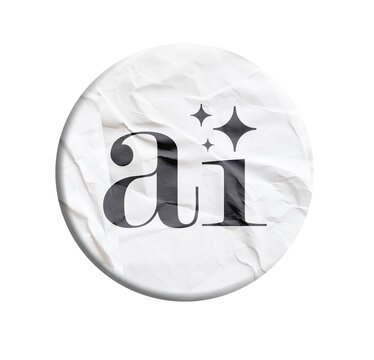 AI icon on white background