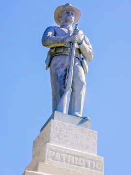 Confederate monument at Alcorn County Courthouse in Corinth Mississippi