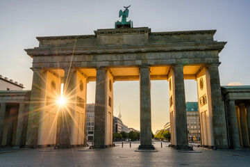 The Brandenburg Gate at sunrise. Public landmark of Berlin, Germany  © Pawel Pajor