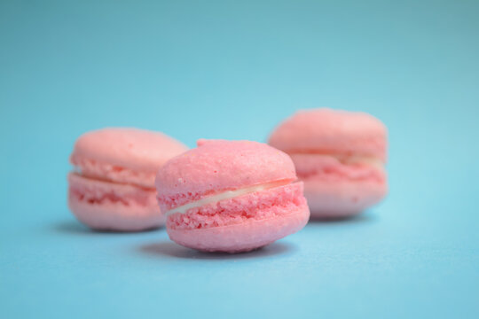 colorful macaroons on a plate