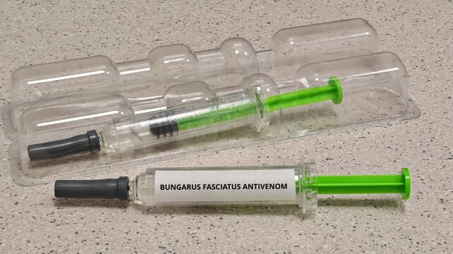 BUNGARUS FASCIATUS ANTIVENOM injectable antivenom used under medical supervision for banded krait envenomation