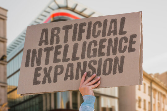 "Artificial intelligence expansion" Rapid growth in AI adoption across industries driving infrastructure demand surge. TECHNOLOGY. GROWTH. INFRASTRUCTURE. EXPANSION.