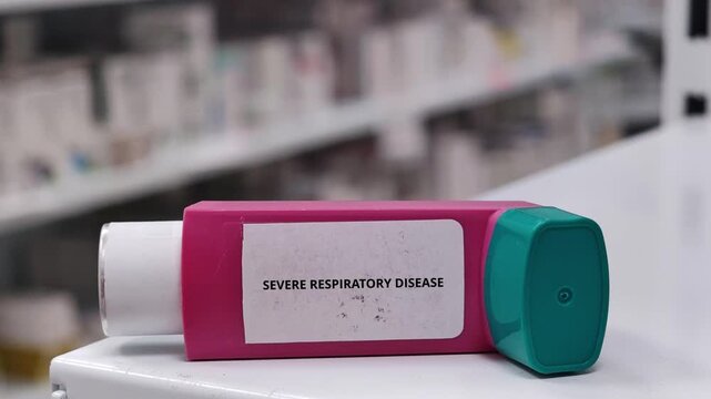 SEVERE RESPIRATORY DISEASE respiratory condition managed with appropriate medication delivered by an aerosol inhaler
