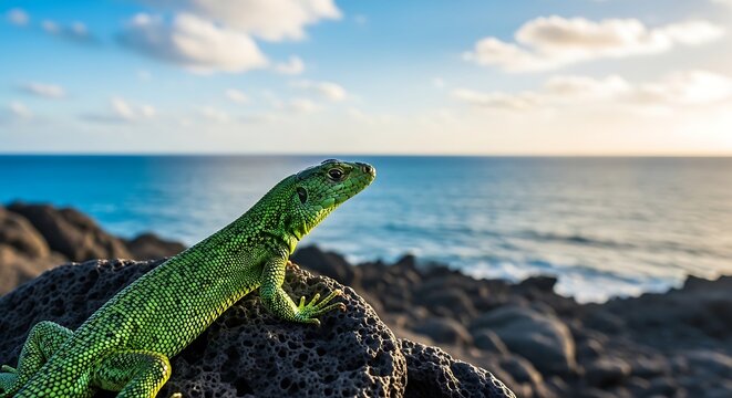 iguana on the beach