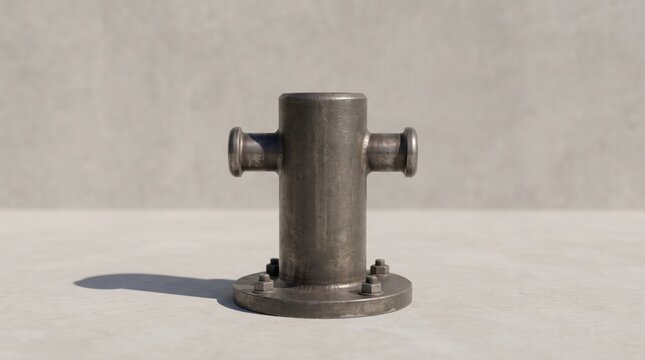 Heavy Duty Metal Mooring Bollard on Concrete.