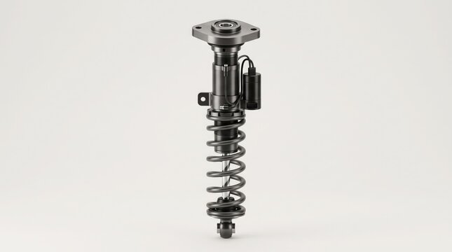 High Performance Automotive Coilover Suspension Strut.