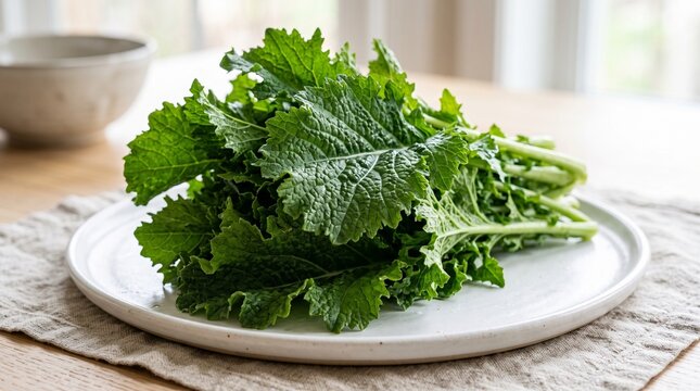 Fresh mustard greens