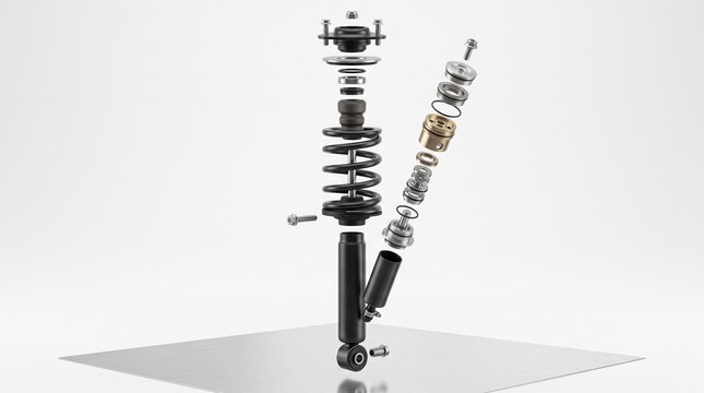 Performance Coilover Exploded View Auto Suspension