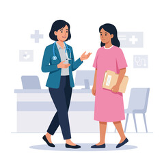 Obraz premium Doctor Consultation With Patient Discussing Health And Wellness