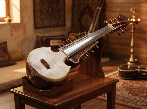 Indian sarod instrument